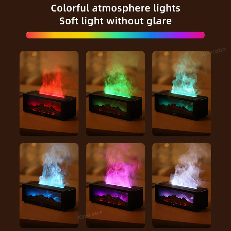 CosyFlame: Waterless Aroma Diffuser with Fireplace Effect