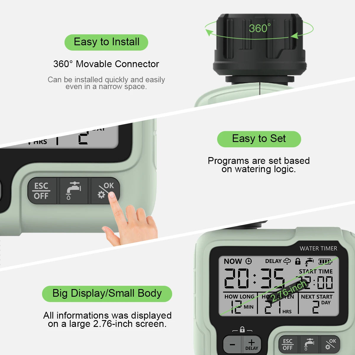 Automatic Water Timer Garden Digital Irrigation Machine Intelligent Sprinkler Used Outdoor to Save Water