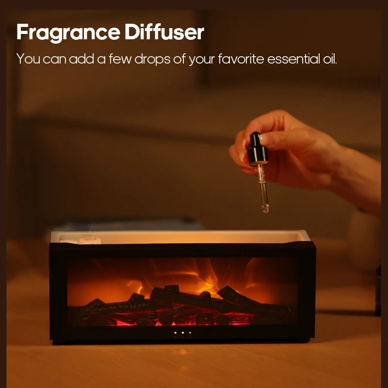 CosyFlame: Waterless Aroma Diffuser with Fireplace Effect