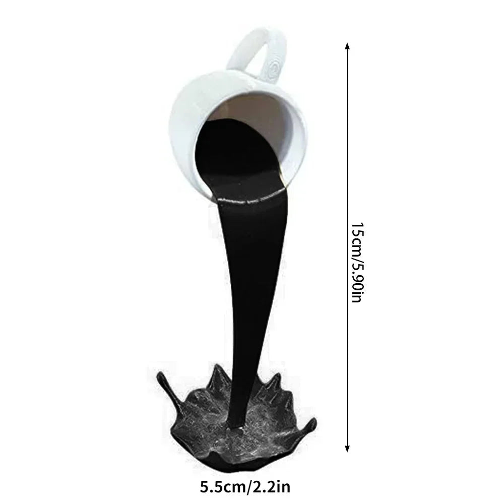 Suspended Coffee: Floating Mug Art Sculpture
