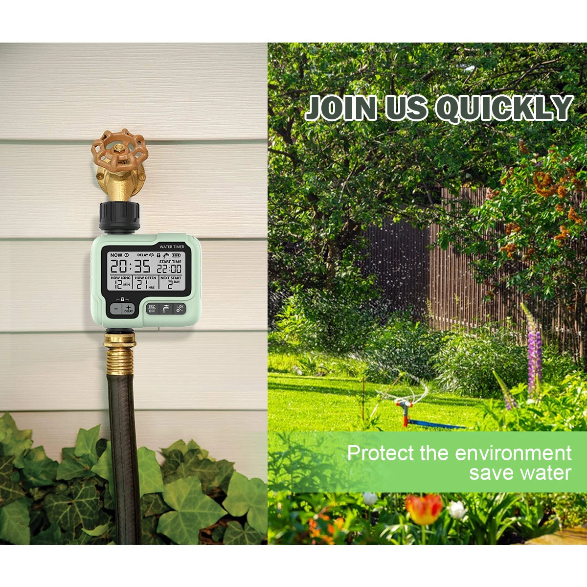 Automatic Water Timer Garden Digital Irrigation Machine Intelligent Sprinkler Used Outdoor to Save Water