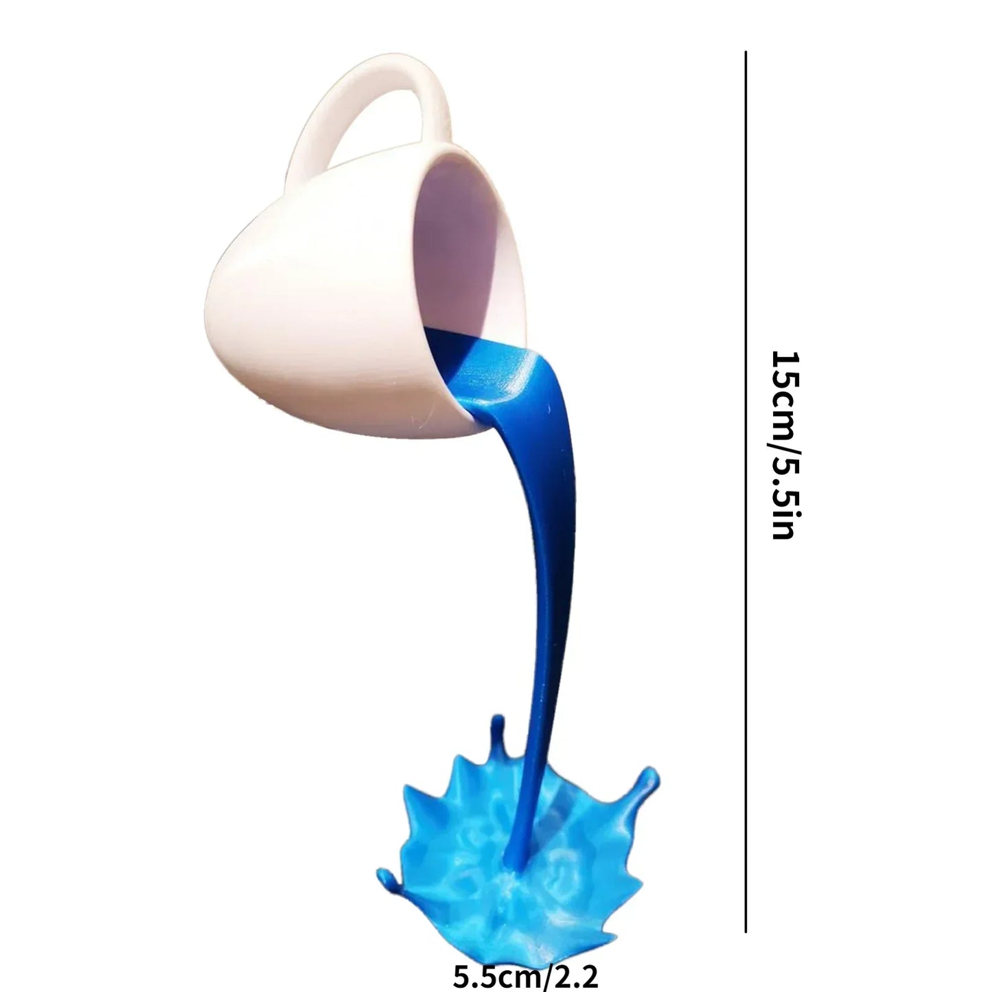 Suspended Coffee: Floating Mug Art Sculpture