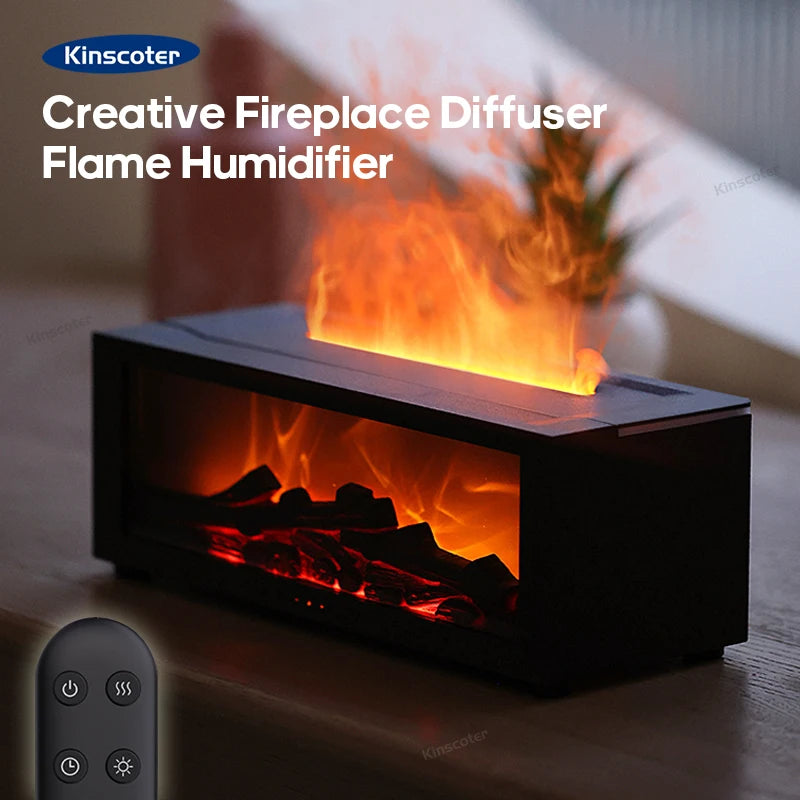 CosyFlame: Waterless Aroma Diffuser with Fireplace Effect