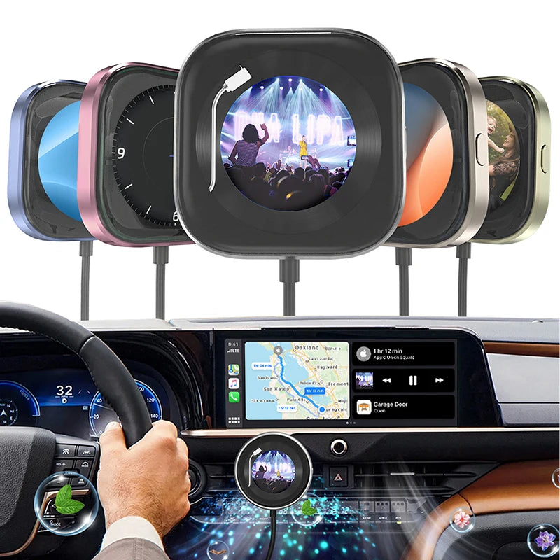 CarPlay Freedom: Wireless Adapter with Display