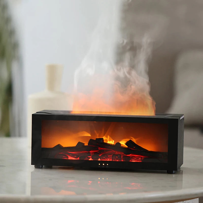 CosyFlame:  Waterless Aroma Diffuser with Fireplace Effect