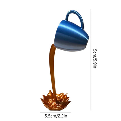 Suspended Coffee:  Floating Mug Art Sculpture